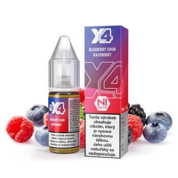 X4 Bar Juice - Borůvka a malina (Blue Sour Raspberry) - 10mg