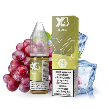 X4 Bar Juice - Chladivé hroznové víno (Grape Ice) - 10mg