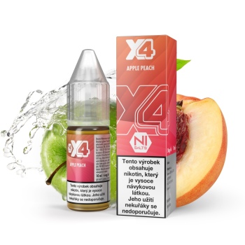 X4 Bar Juice - Jablko a broskev (Apple Peach) - 10mg