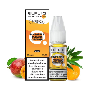 ELFLIQ Nic SALT - Ananas, mango a pomeranč (Pineapple Mango Orange) 10ml - 10mg